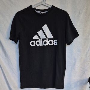 Adidas Black and White Logo Tee